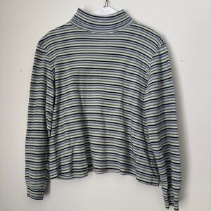 Vintage Lesli Fay Sport Striped Turtleneck